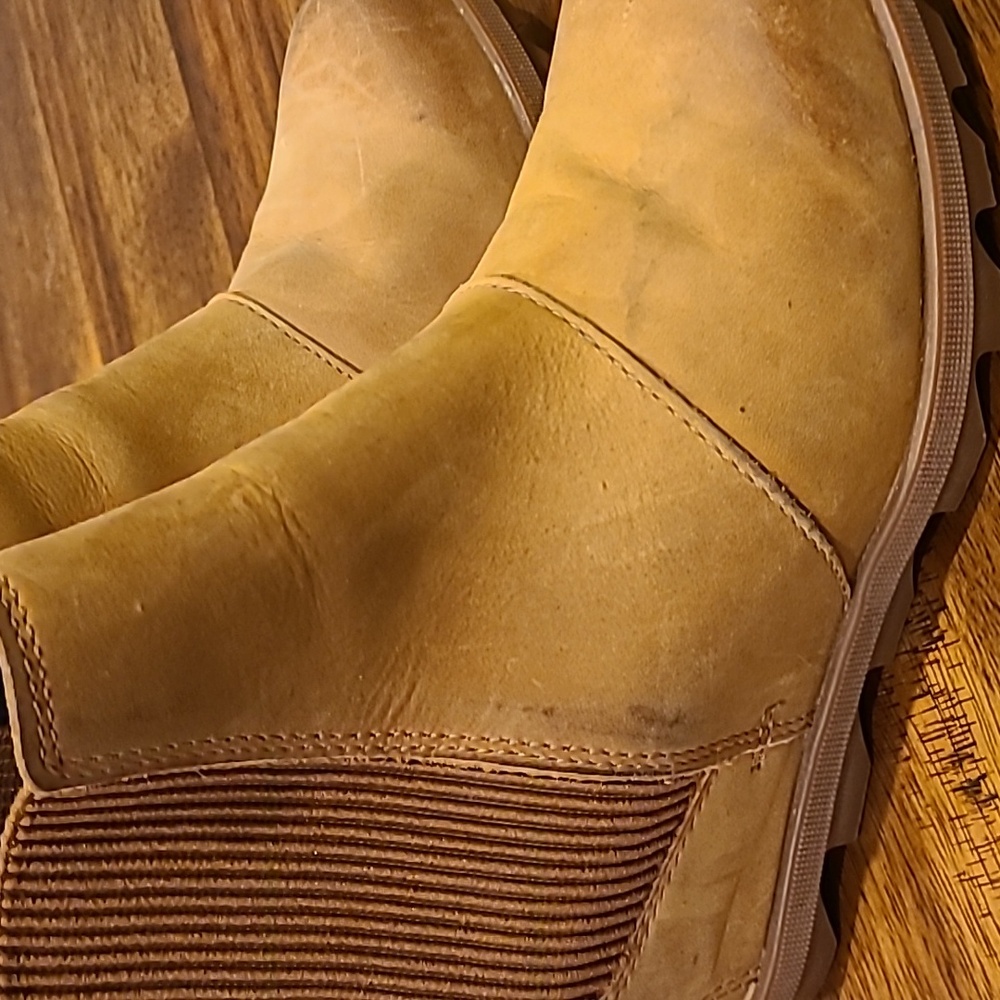 Sorel Lea Wedge Joan of Arctic Chelsea Wedge Camel Brown 7.5 waterproof - Picture 3 of 8
